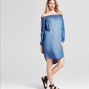 Isabel denim maternity dress